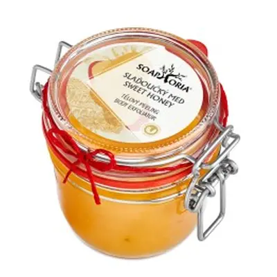 Slaďoučký med - organický solný tělový peeling náhradní náplň 250ml