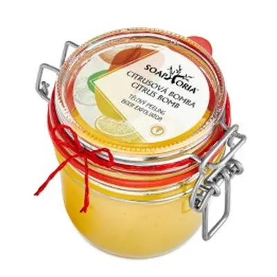 Citrusová bomba - organický solný tělový peeling sklo 250ml