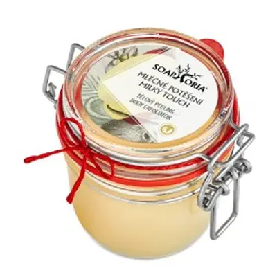 Mléčné potěšení - organický solný tělový peeling náhradní náplň 250ml