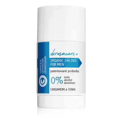 DERMACARE+ 24h MEN: Organický dezodorant s prebiotiky a probiotiky - Cardamom & Tonka