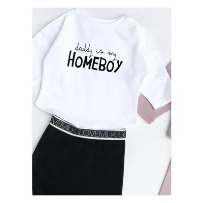 Mikina " daddy is my homeboy" I LOVE MILK