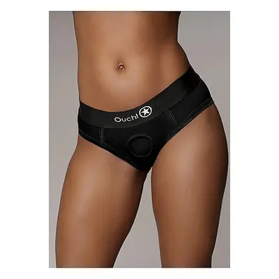 Ouch! Vibrating Strap-on High-cut Brief M/L