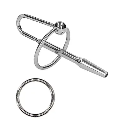 Ouch! Urethral Sounding Metal Plug with Ring