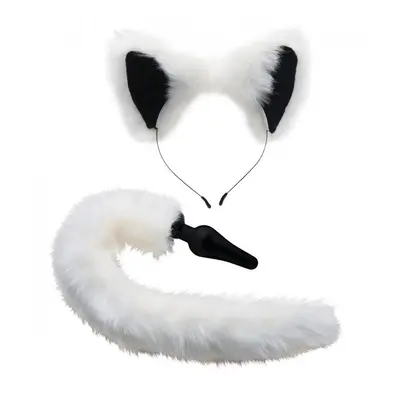 EASYTOYS Tailz White Fox Tail and Ears Set