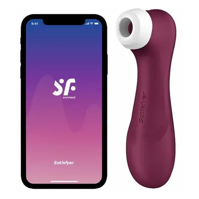 Satisfyer Pro 2 Generation 3 with Liquid Air Technology, Vibration and Bluetooth App Wine Red