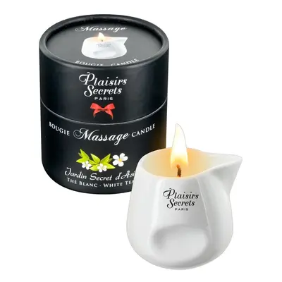 Masážní svíčka Plaisirs Secrets Candle White Tea (80 ml)