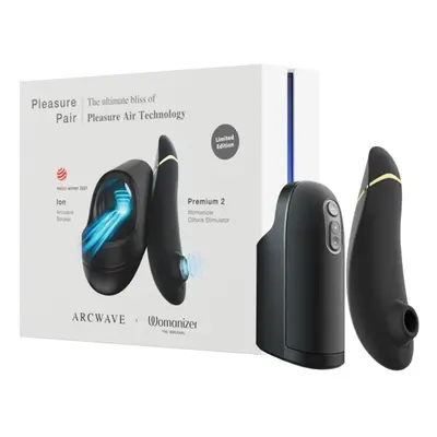 WOMANIZER Arcwave Pleasure Pair Set Ion + Womanizer Premium 2 Black