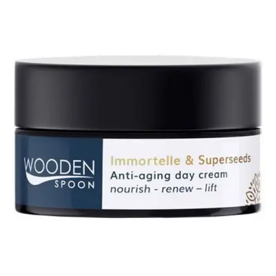 Denní anti-age krém se slaměnkou a supersemínky WoodenSpoon 50 ml