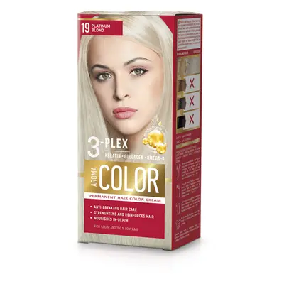 Barva na vlasy - platinová blond č.19 Aroma Color