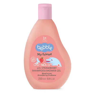 Dětský šampon a sprchový gel 2v1 jahoda Bebble 250 ml