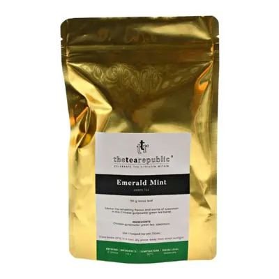 Sypaný čaj Emerald Mint ve vaku The Tea Republic 50g