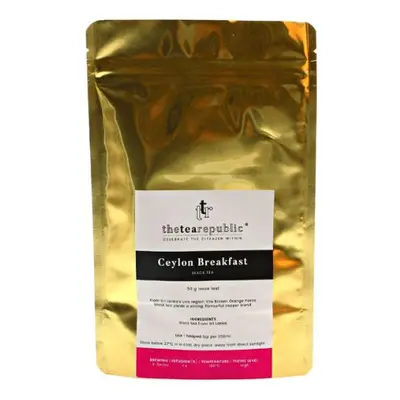 Sypaný čaj Ceylon Breakfast ve vaku The Tea Republic 50g