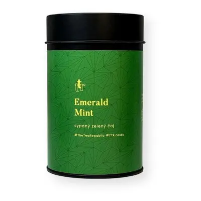 Sypaný čaj Emerald Mint v dóze The Tea Republic 75g