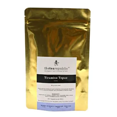 Sypaný čaj Tiramisu Topaz ve vaku The Tea Republic 50g