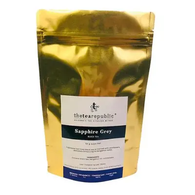 Sypaný čaj Sapphire Grey ve vaku The Tea Republic 50g