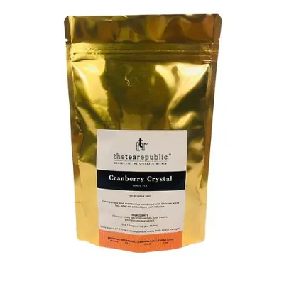 Sypaný čaj Cranberry Crystal ve vaku The Tea Republic 50g