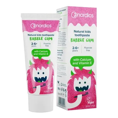 Dětská přírodní Zubní pasta Bubble Gum NORDICS 50 ml