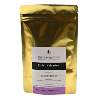 Sypaný čaj Violet Valentina ve vaku The Tea Republic 50g