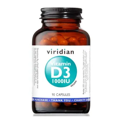 Vitamín D3 1000 IU Viridian 90 kapslí