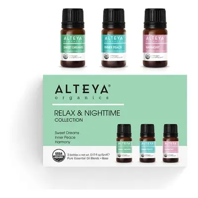 Set esenciálních olejů "noční relax" Alteya Organics (3 x 5 ml)