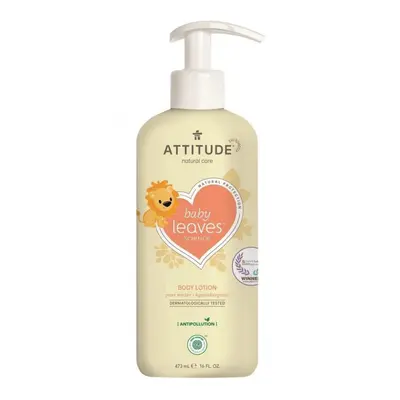 Baby leaves Dětské tělové mléko s vůní hruškové šťávyl Attitude 473ml