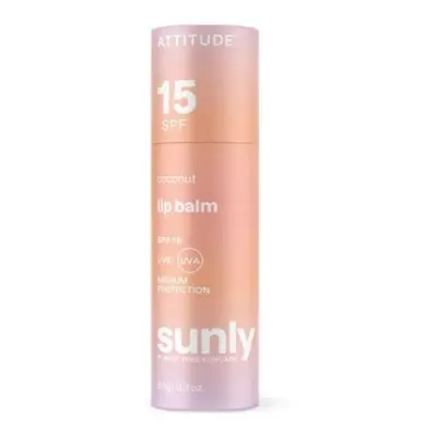 100% minerální ochranný balzám na rty ATTITUDE (SPF 15) s vůní kokosu 8,5g