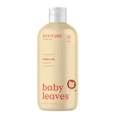 Baby leaves Dětská pěna do koupele s vůní hruškové šťávy Attitude 473ml