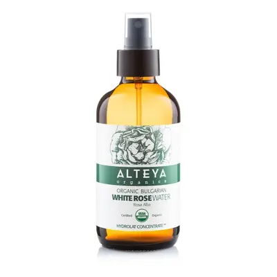 Růžová voda z bílé růže Alteya Organics v skle 240 ml