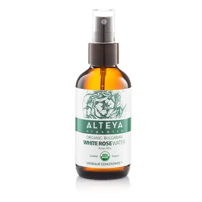 Růžová voda z bílé růže Alteya Organics v skle 120 ml