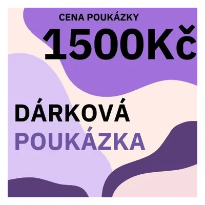 Dárková poukázka na nákup v eshopu Biorůže v hodnotě 1500Kč