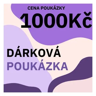 Dárková poukázka na nákup v eshopu Biorůže v hodnotě 1000 Kč