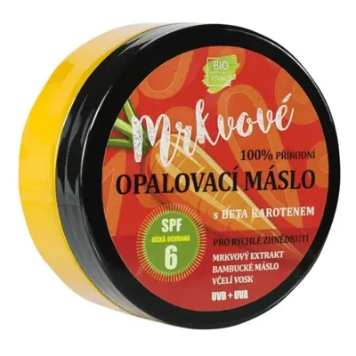 Mrkvové opalovací máslo SPF6 s betakarotenem VIVACO 150 ml