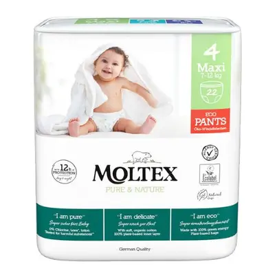 Natahovací plenkové kalhotky Moltex Pure & Nature Maxi 7-12 kg 22ks