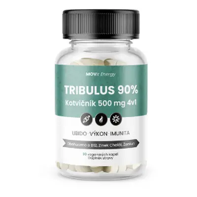 TRIBULUS 90% Kotvičník 500 mg 4v1 MOVit Energy 90 cps.