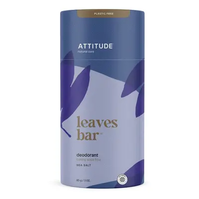 Přírodní tuhý deodorant ATTITUDE Leaves bar s vůní mořské soli 85g