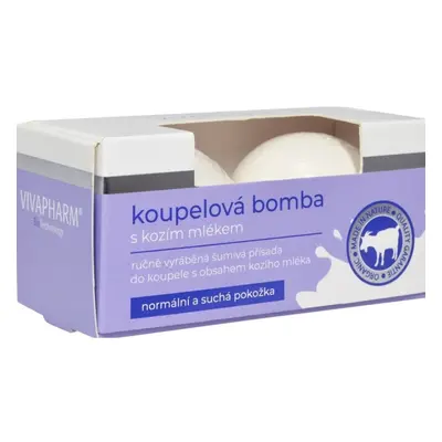 Šumivé bomby do koupele s kozím mlékem Vivaco 2ks