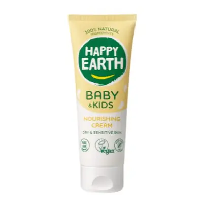 Přírodní baby & kids jemný a vyživující krém pro suchou a citlivou pokožku Happy Earth 75ml