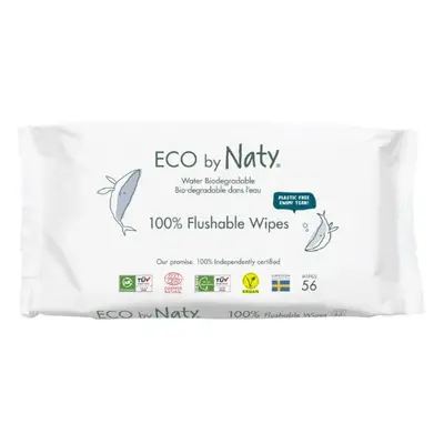 Vlhčené ubrousky ECO by Naty bez vůně - pro citlivou pokožku 56ks