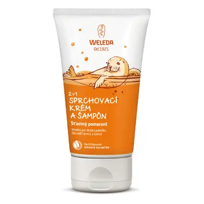 2 v 1 sprchový krém a šampon Šťastný pomeranč Weleda 150 ml