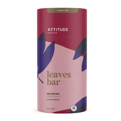 Přírodní tuhý deodorant ATTITUDE Leaves bar – s vůní santalového dřeva 85g