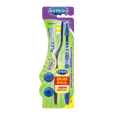 Zubní kartáček Astera Flex Active 1+1 medium AROMA