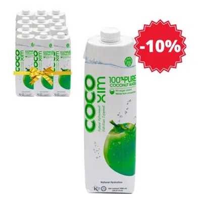 XL balení - Kokosová voda 100 % Pure COCOXIM 12x1000 ml