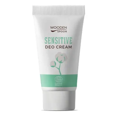 Organický krémový deodorant Sensitive s inovativním aplikátorem Wooden Spoon 40 ml