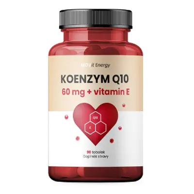 Koenzým Q10 60 mg + vitamín E MOVit Energy 90 kapsúl