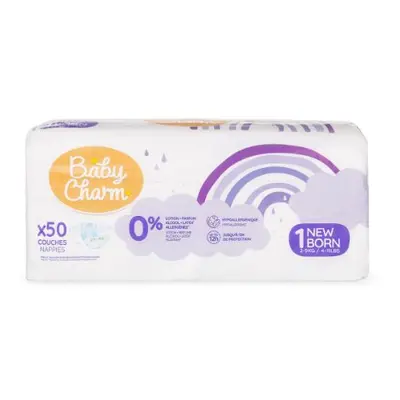 Dětské pleny Super Dry Flex Newborn 2-5 kg ​​BabyCharm 50ks