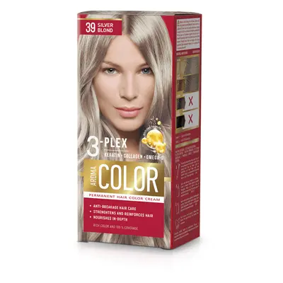 Barva na vlasy - stříbrná blond č. 39 Aroma Color