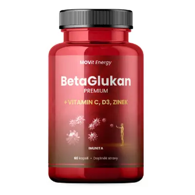 BetaGlukan 350 mg + Vitamin C, D3, Zinek MOVit Energy