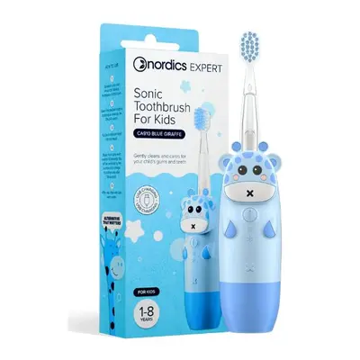 Sonický dětský zubní kartáček Modrá žirafa 1-8 let Nordics Oral Care