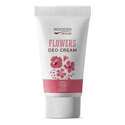 Organický krémový deodorant Flowers s inovativním aplikátorem Wooden Spoon 40 ml