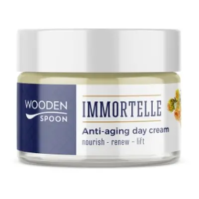 Denní anti-age krém se slaměnkou a supersemínky WoodenSpoon 50 ml